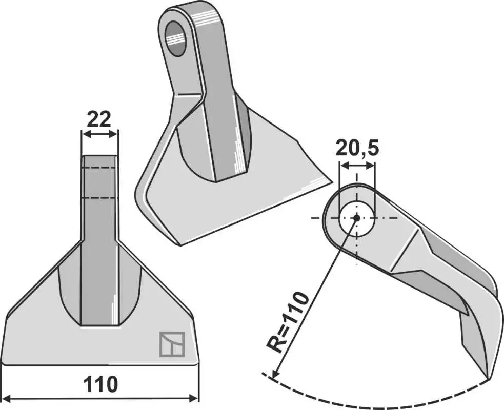 Hammerschlegel 110x22mm